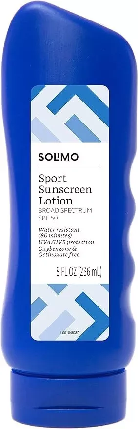 Amazon Brand - Solimo Sport Sunscreen Lotion without Octinoxate &amp; Oxybenzone