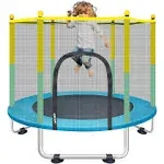 55&#034; Small Trampoline for Kids with Net, 4.6FT Indoor Outdoor Toddler Trampoli...