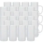 PYD Life Sublimation Glass Blanks Mug Frosted Glass Tumblers 22 OZ Coffee Beer Mugs Cups with Handle for Cricut Mug Press and Tumbler Heat Press 4