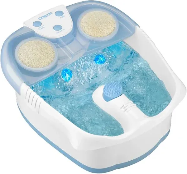 CONAIR, FB52K CONAIR HYDROTHERAPY FOOT SPA WITH LIGHTS AND BUBBLES