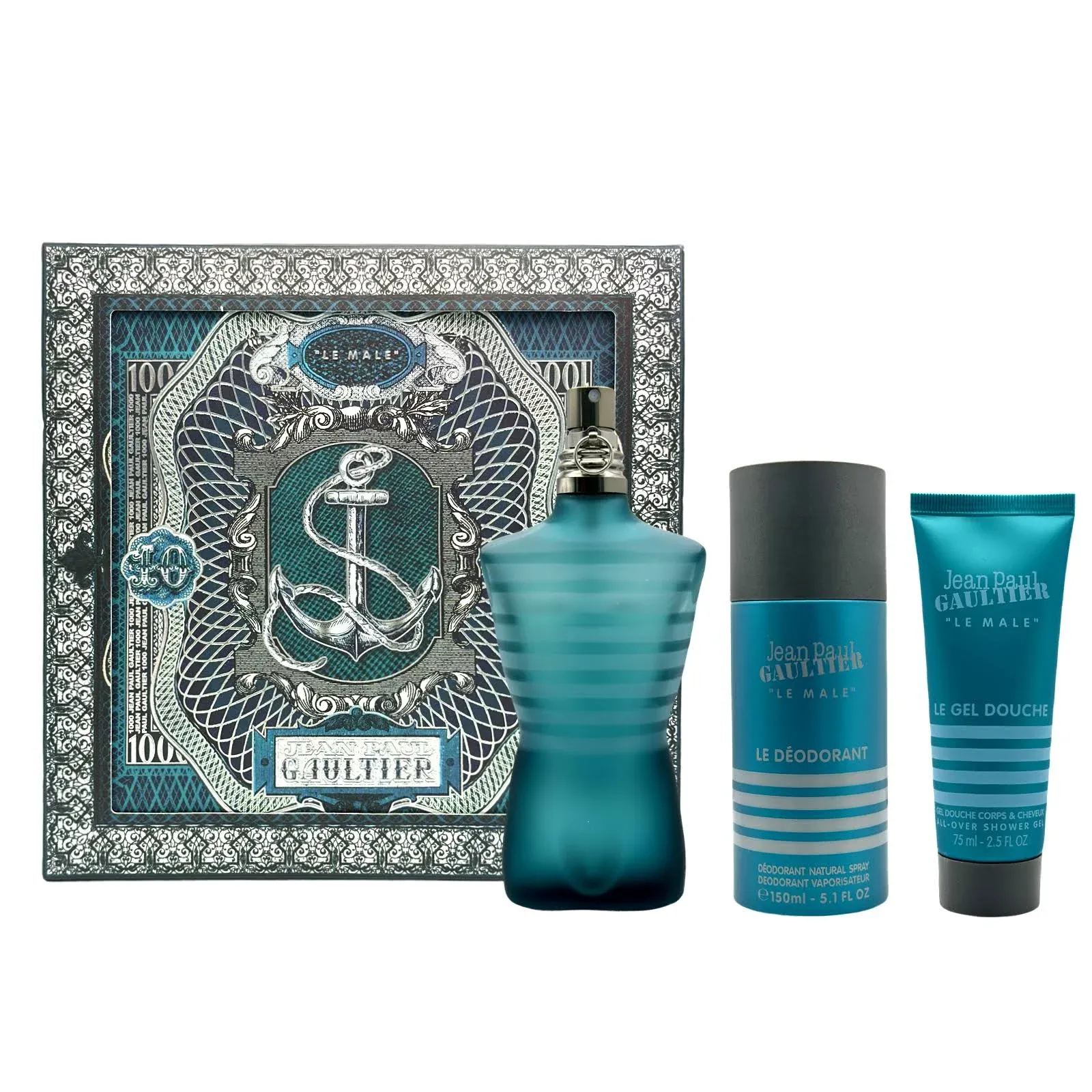 Jean Paul Gaultier Le male 3PC Gift Set for Men