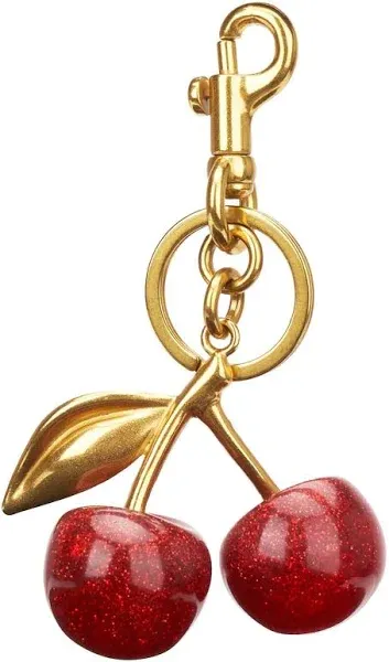 18K Gold Plated Cherry Keychain