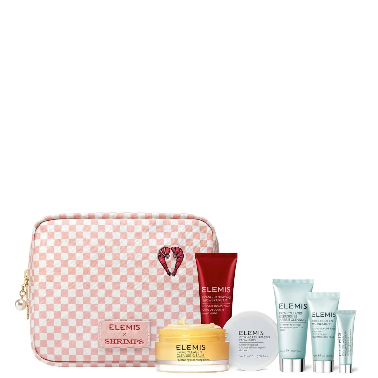 Elemis x Shrimps Travel Icons