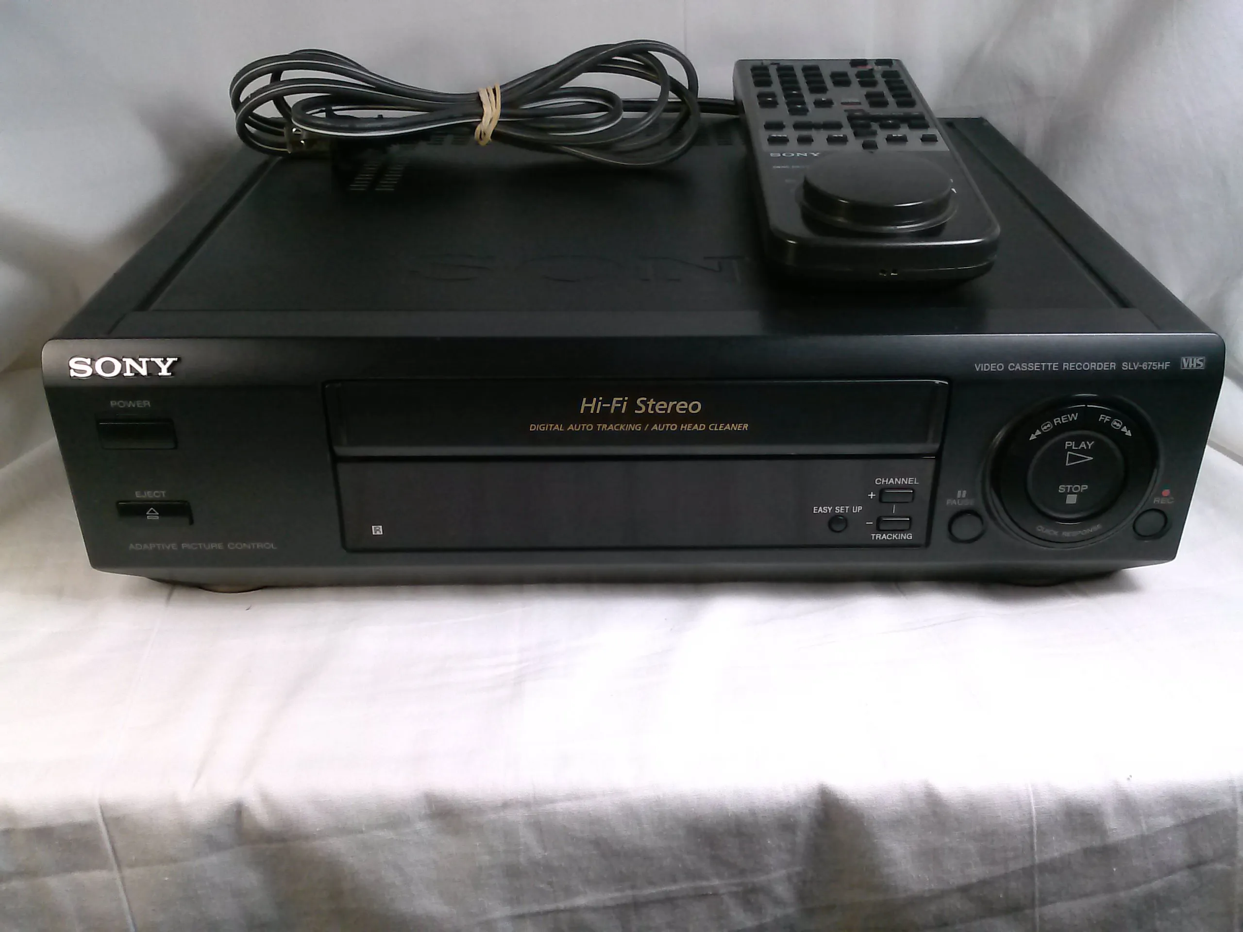 Sony SLV-675HF Video Cassette Recorder Player VCR