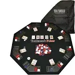 Trademark Poker Full Size Table Top Lightweight Carrying Case 300-Chip x 2-Decks