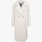 Gertrude Long Teddy Coat white