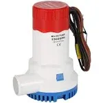 AIRTAK Bilge Pump for Boat DC12V 1500GPH Small Bilge Pump 12 Volt Electric Water Pump Low Noise