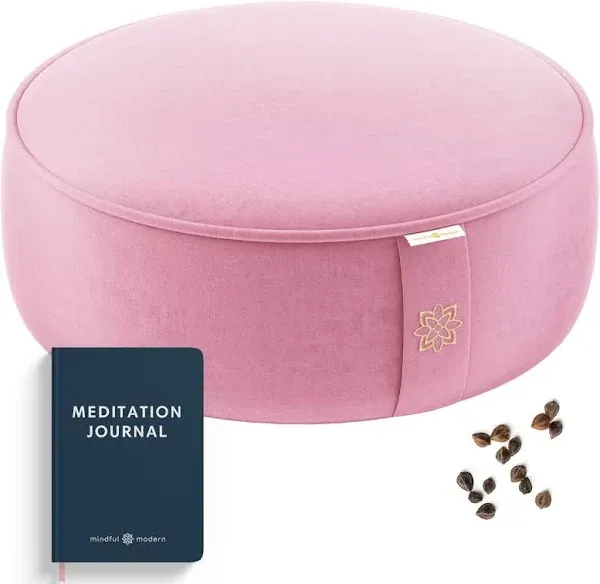 Mindful and Modern Velvet Meditation Cushion