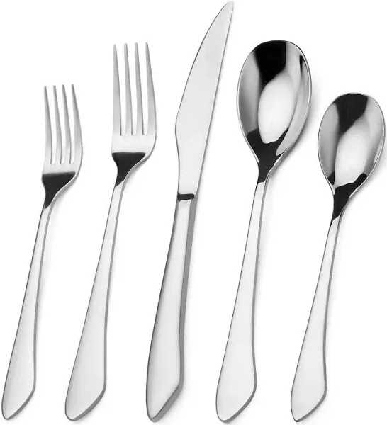 Silverware Set, 20-Piece Stainless Steel Flatware Set Service for 4, Mirror Polishing Tableware Cutlery Set for Home and Restaurant, Dishwasher Safe