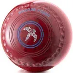 Drakes Pride Professional Bowls Red Maroon Gripped Size 1 Heavy UK