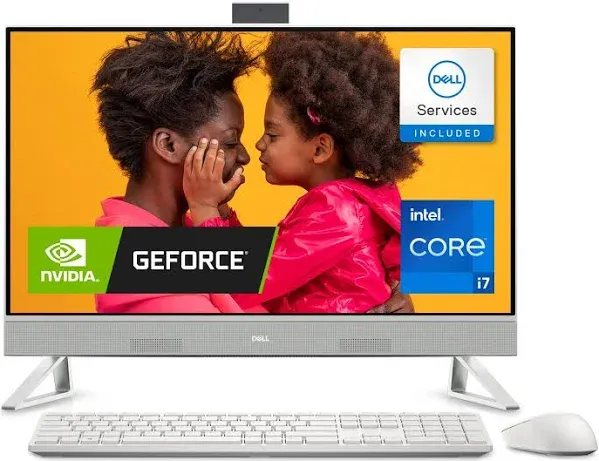 Dell Inspiron 7710 27" FHD Touchscreen All-in-One Desktop Computer - 12th Gen Intel Core i7-1255U 10-Core up to 4.7 GHz CPU, 32GB RAM, 1TB NVMe SSD, GeForce MX550 Graphics, Windows 11 Home (Renewed)