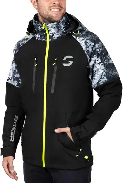 Synker Stealth Tactical Jacket Fishing Gear Wind Water Proof XL Digital Camo 