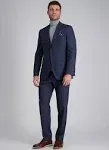 Haggar Men's Premium Stretch Tailored Fit Suit Jacket Blue Heather 48 Tall