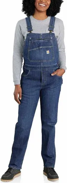 Carhartt Women's Rugged Flex Relaxed Fit Denim Bib Overall