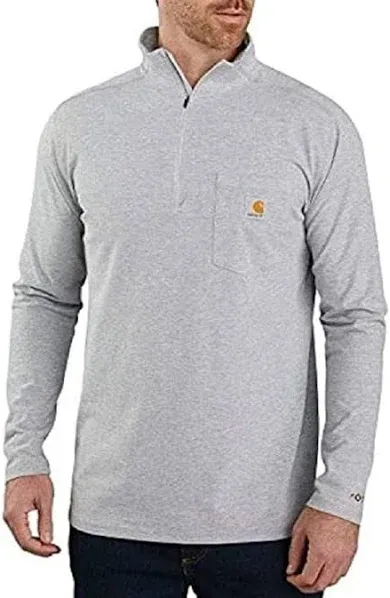 Carhartt Men's Force Relaxed Fit Midweight Long Sleeve Quarter Zip T Shirt