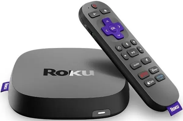 Roku Express 4K+ | Roku Streaming Device 4K/HDR, Roku Voice Remote, Free &amp; Live 