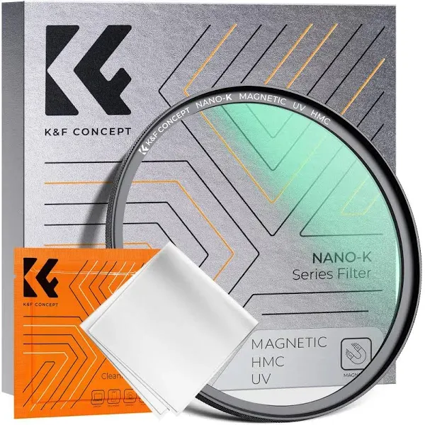 K&F Concept MCUV Lens Protection Filter 18 Multi-Coated Camera Lens UV Filter Ultra Slim with Cleaning Cloth