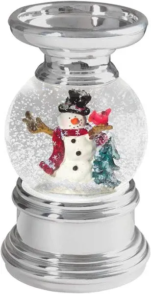 Haute Decor Snowburst™ Christmas Snow Globe Candle Holder