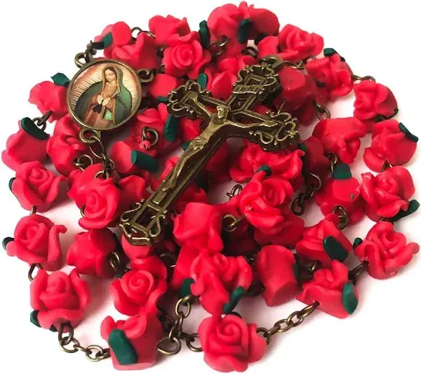 Our Lady of Guadalupe Rosary Necklace