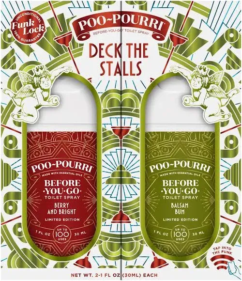 Poo-Pourri 2-Pack Holiday Tear and Share Pocket Set