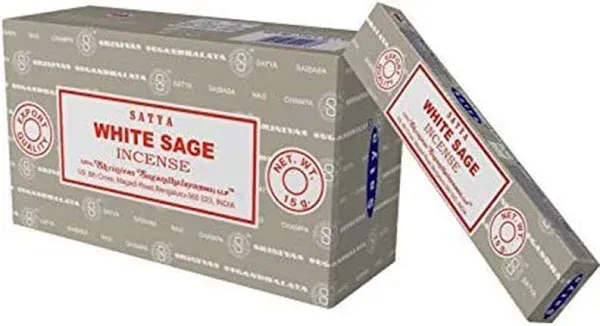 Nag Champa White Sage incense sticks-12packs x 15grams by