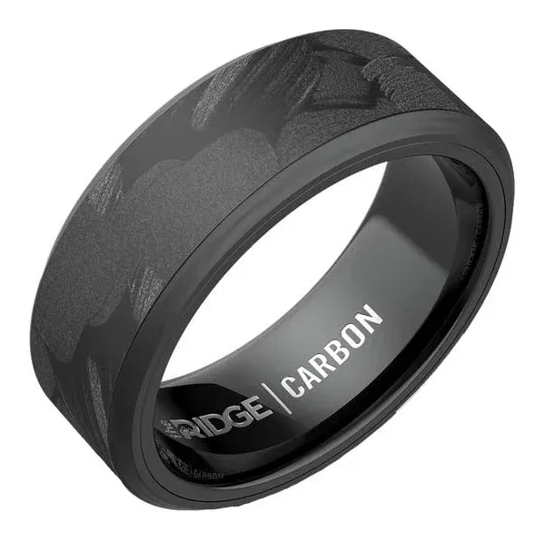 Ridge Royal Black Beveled Ring