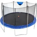 Skywalker Trampolines Jump N' Dunk Trampoline with Safety Enclosure and Basketball Hoop, Blue, 12-Feet