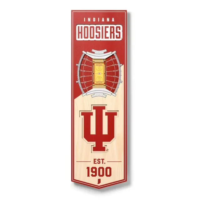 NCAA Indiana Hoosiers 3D Stadium Banner