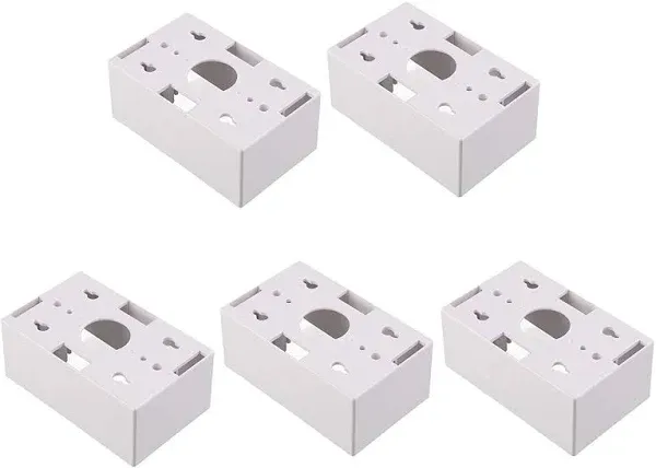 5-Pack Low Voltage Surface Mount Single-Gang Backbox