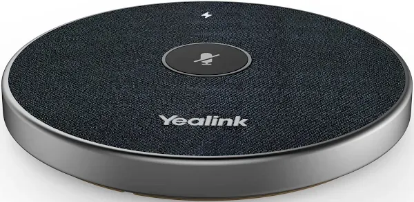 Yealink 1303143 VCM36-W Microphone, Wireless Full Duplex, Wi-Fi, Noise Canceling