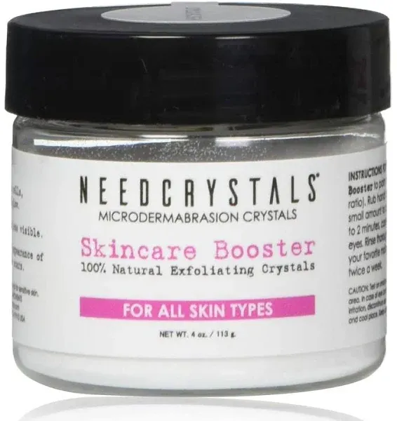 NeedCrystals Microdermabrasion Crystals 8 oz. / 227g. DIY Face Scrub. Natural Facial Exfoliator for Dull or Dry Skin Improves Scars