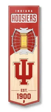 NCAA Indiana Hoosiers 3D Stadium Banner