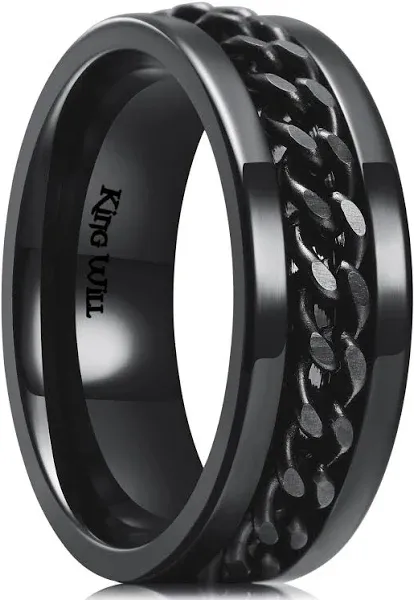 King Will INTERTWINE&trade;8mm spinner ring