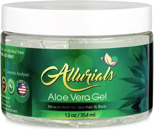 After Sun All Natural Aloe Vera Gel - 100% Pure &amp; Organic Moisturizer Hydrates