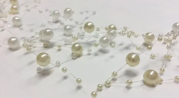 Sullivans Cream Ivory Bead Garland