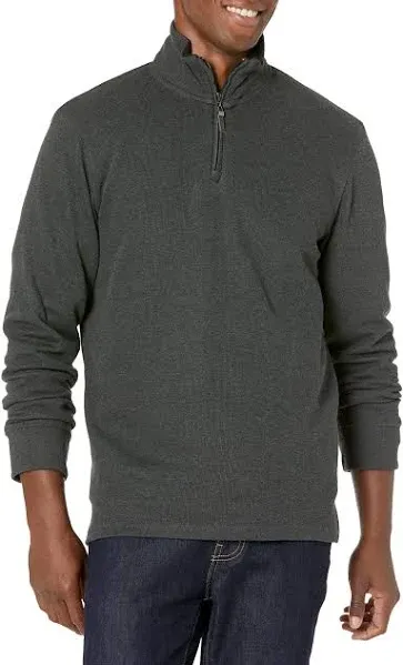 Amazon Essentials Men's Quarter-Zip French Rib Sweater