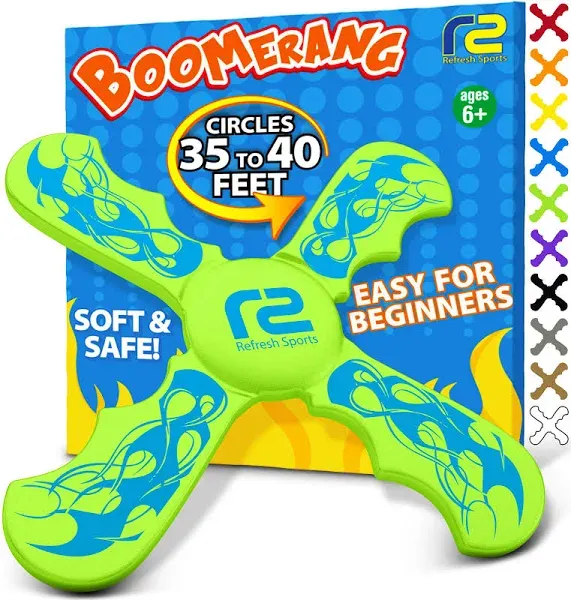 Refresh Sports Pool Games & Pool Toys Foam Boomerang - Kids Boomerang That Comes Back - Soft Kids Pool Toys for Adults and Family - Beach Toys