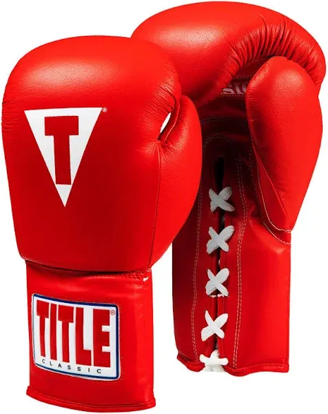 Title Classic Leather Lace Training Gloves 2.0 - Lace Up Boxing Glove, Boxing Competition Gloves, Boxing Sparring Gloves, Boxing Training Gloves, Boxing Bag Gloves, Boxing Gloves