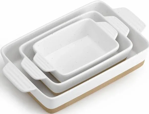 Ceramic Baking Dish Casserole Dishes for Oven Extra Deep Lasagna Pans with Handles and