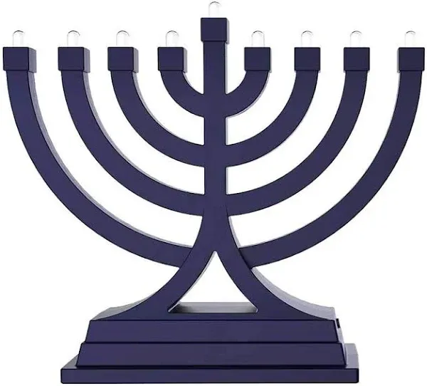 Zion Judaica Mini LED Hanukkah Menorah