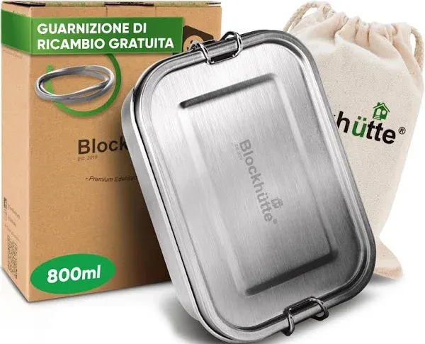 Blockhütte Stainless Steel Lunch Box Leak-proof and Airtight for Kids and Adults 40oz