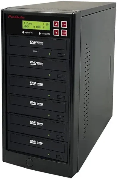 PioData 1 to 5 24x Burner M-Disc Support CD DVD Duplicator