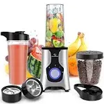 Nuovoware BL-336 Portable Blender for Shakes and Smoothies, 12 PCS Personal S...