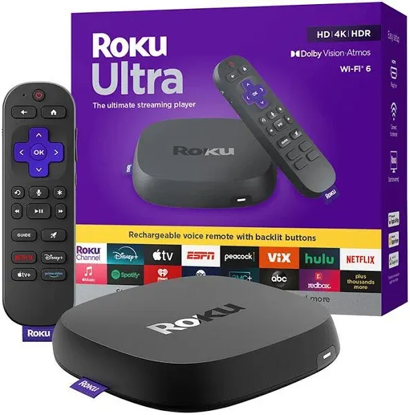 Roku Ultra 4K Dolby Vision Streaming Device