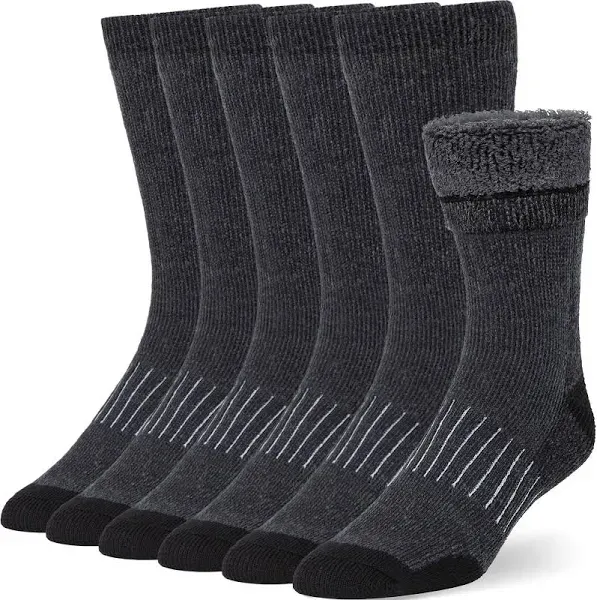 Buttons & Pleats Wool Socks for Men & Women Merino Thermal Warm Cozy Winter Boot Sock