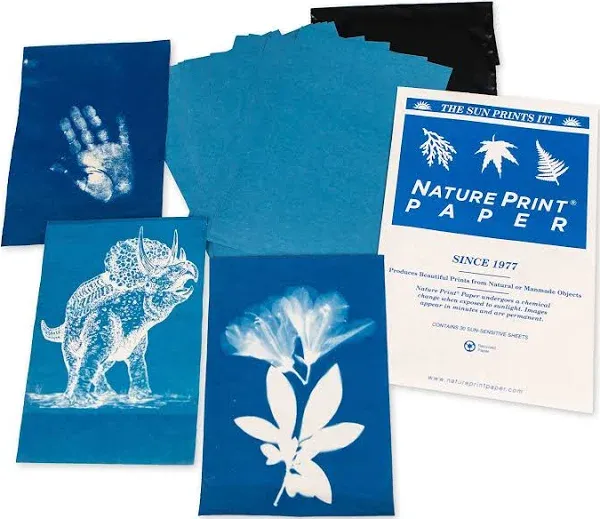 NaturePrint Sun-Sensitive Paper 5x7 Pack of 15 Sheets