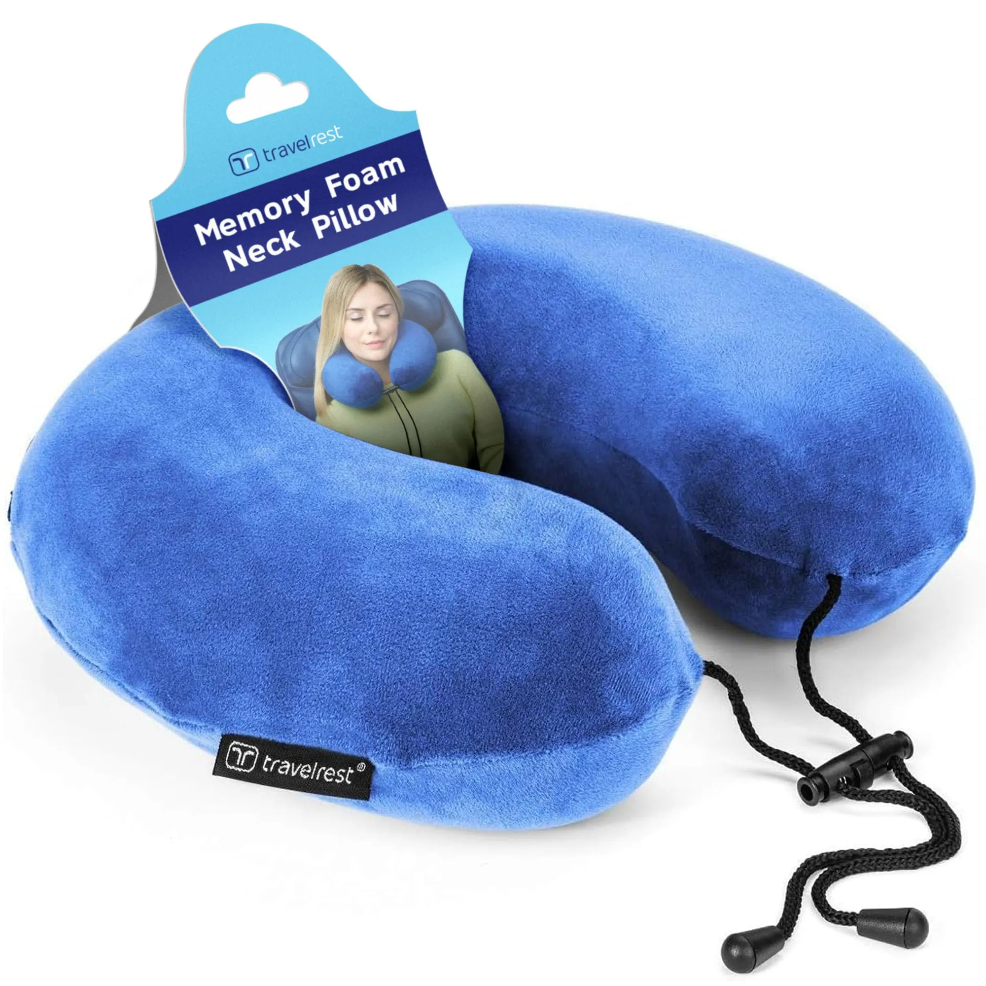 Travelrest Therapeutic Memory Foam Travel & Neck Pillow