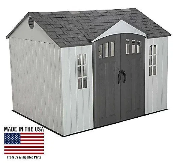 Lifetime 10 ft. x 8 ft. Outdoor Storage Shed 60005