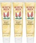 Burt's Bees Peppermint Oil Foot Lotion, 3.38 oz - Pack of 3