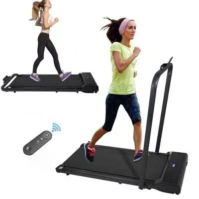 Under Desk Treadmill, 2 in 1 Walking Pad for Home/Office, Portable Treadmill with Remote Control, Walking Jogging Machine with 240LB Weight Capacity, LED Display ﻿